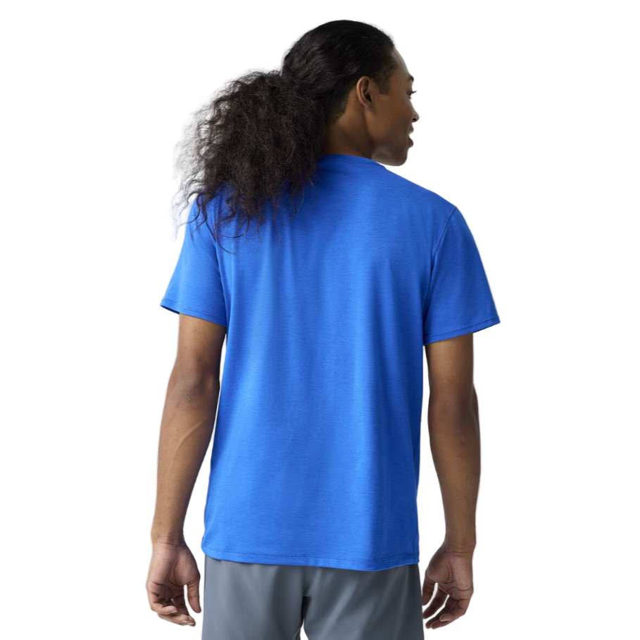 Brooks Mens T-shirt Luxe SS Htr Neo Blue