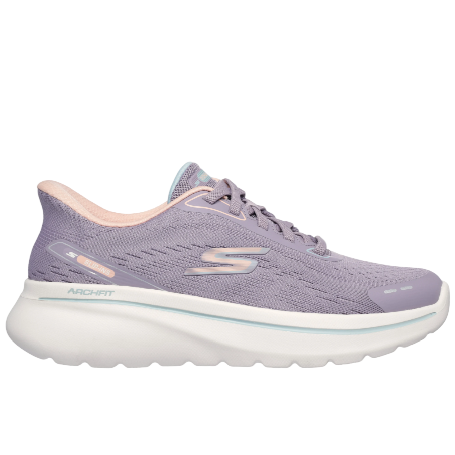 Skechers Womens Trainer Go Walk Arch Fit N-Joy Mauve