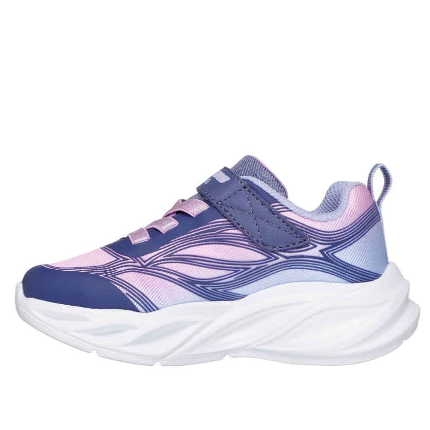 Skechers Girls Trainer S Lights Cosmic Glow Navy/Multi