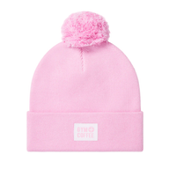 Gym+Coffee Womens Beanie Knit Bobble Cotton Candy