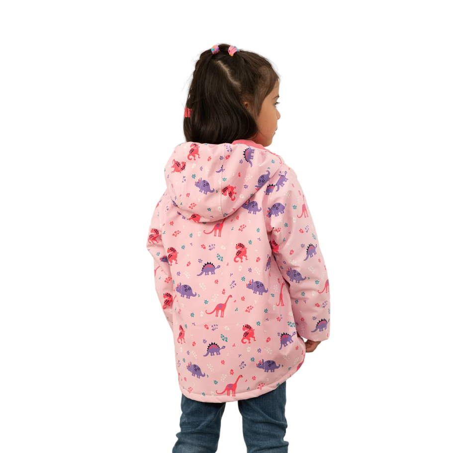 Lighthouse Girls Coat Freya Dino Dance Print
