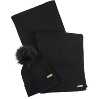 Barbour International women's black beanie