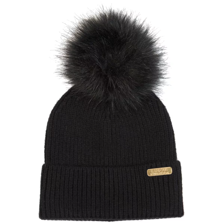Barbour International women's black beanie