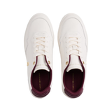 Tommy Hilfiger women's white leather lace-up trainer