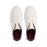 Tommy Hilfiger women's white leather lace-up trainer
