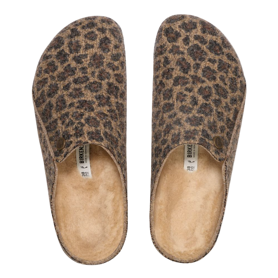 Birkenstock Womens Slipper Zermatt Leo Toffee Melange