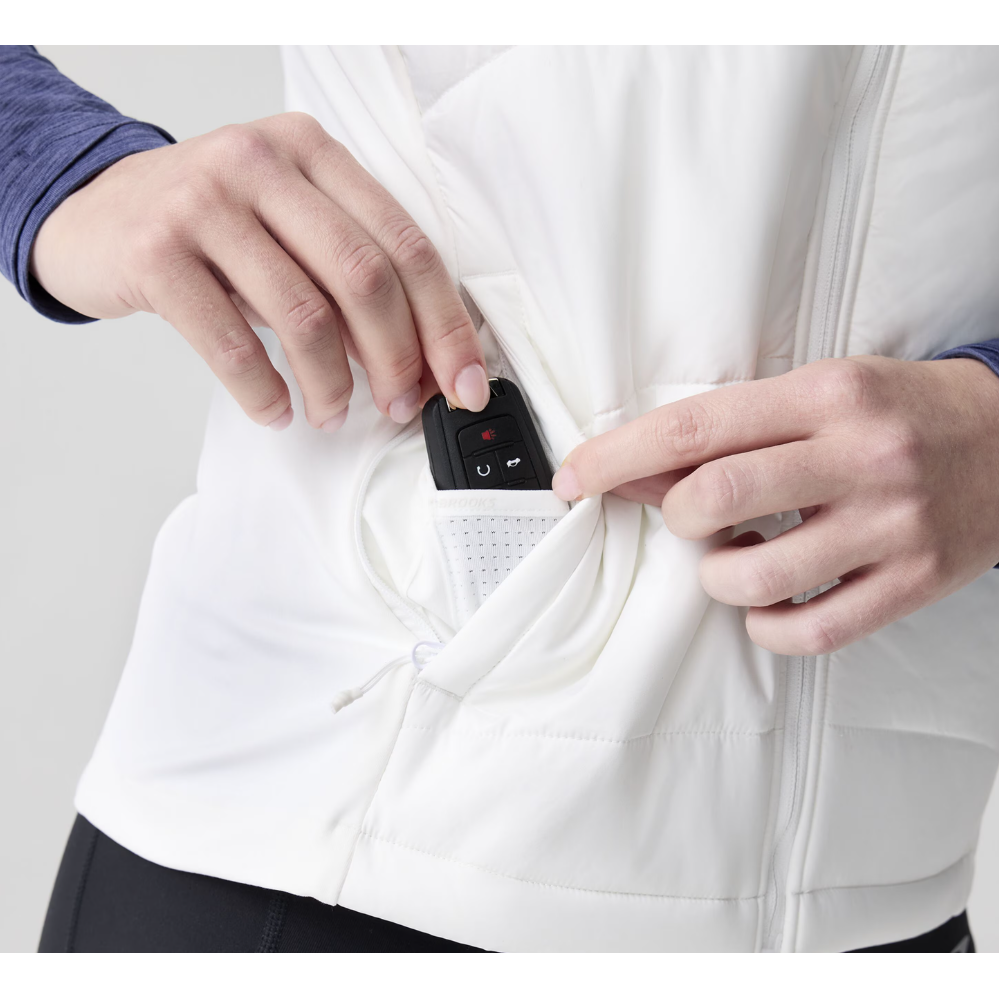 Brooks women's white jacket