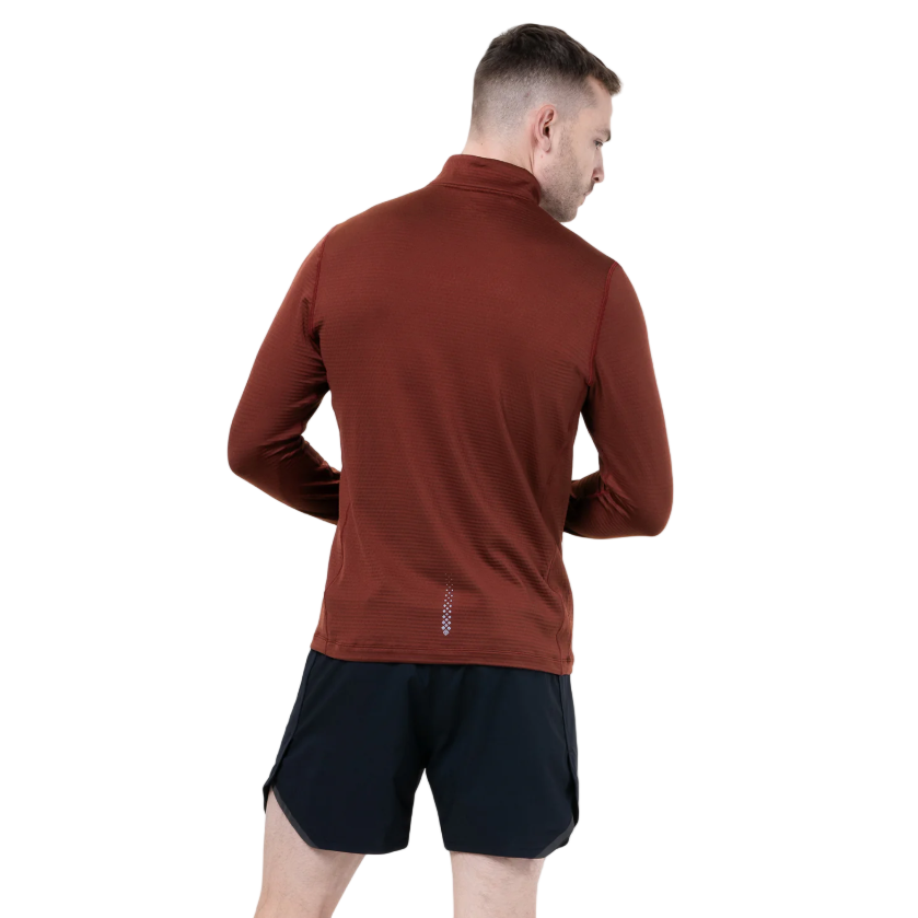 Ronhill Mens Sweatshirt Tech Winter ½ Zip Chestnut/Oxide