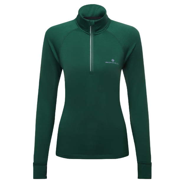 Ronhill Womens Sweatshirt Tech Winter ½ Zip Seaweed/Iris