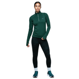 Ronhill Womens Sweatshirt Tech Winter ½ Zip Seaweed/Iris