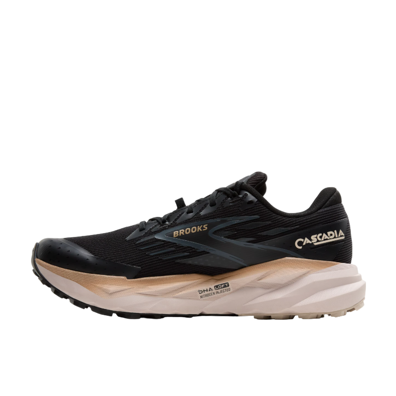 Brooks Mens Trainer Cascadia 19 GTX Black/Ebony/Chateau Gray