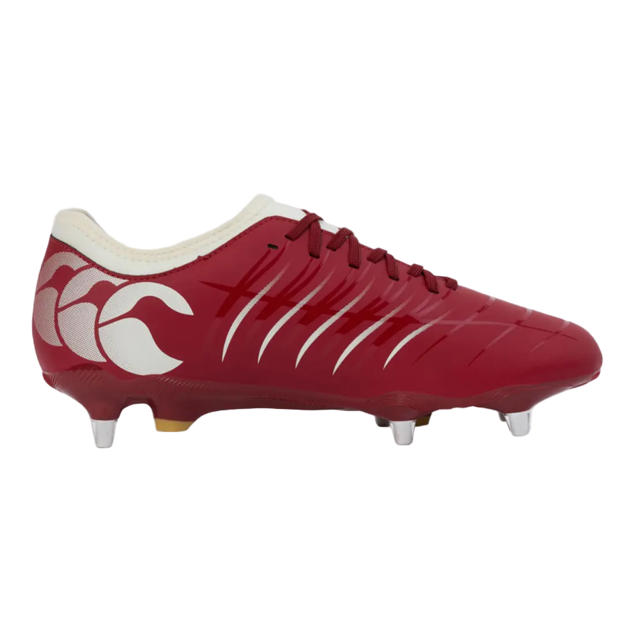 Canterbury red lace-up boot
