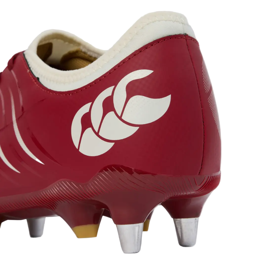 Canterbury red lace-up boot