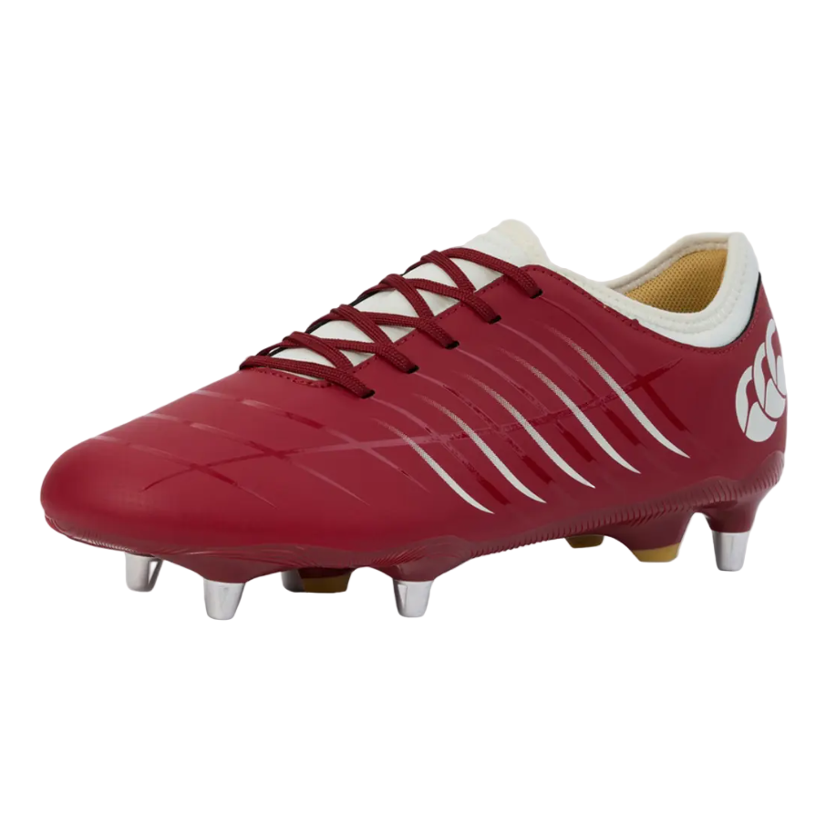 Canterbury red lace-up boot