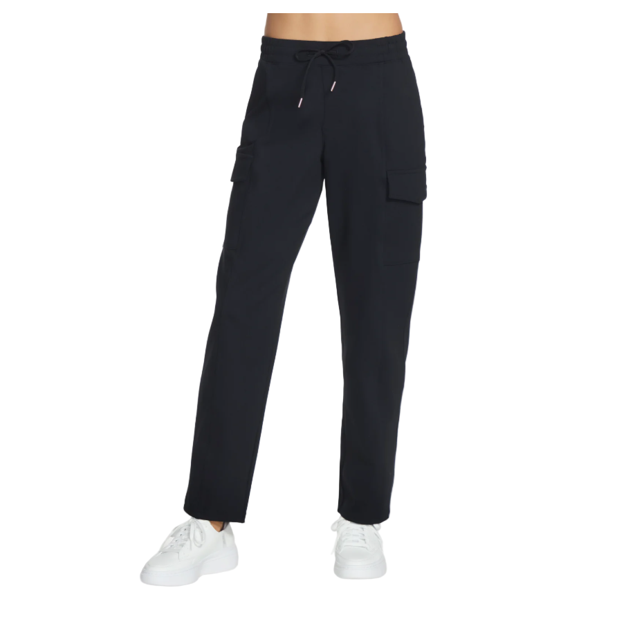 Skechers Womens Cargo Pants Slip-In Black