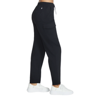 Skechers Womens Cargo Pants Slip-In Black