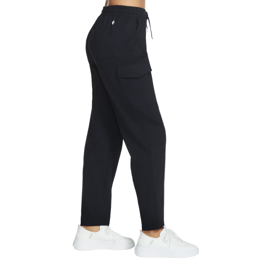 Skechers Womens Cargo Pants Slip-In Black