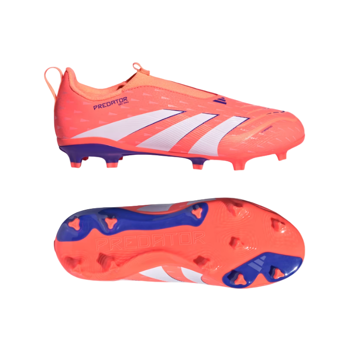 Adidas Junior Football Boot Predator League LL FG/MG Signal Coral/Cloud White/Beam Orange