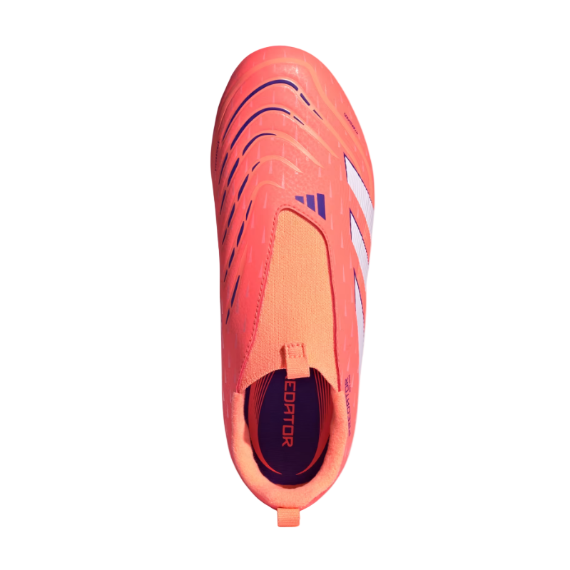 Adidas Junior Football Boot Predator League LL FG/MG Signal Coral/Cloud White/Beam Orange