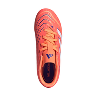 Adidas kids' white and orange lace-up boot
