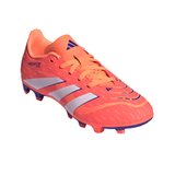 Adidas kids' white and orange lace-up boot