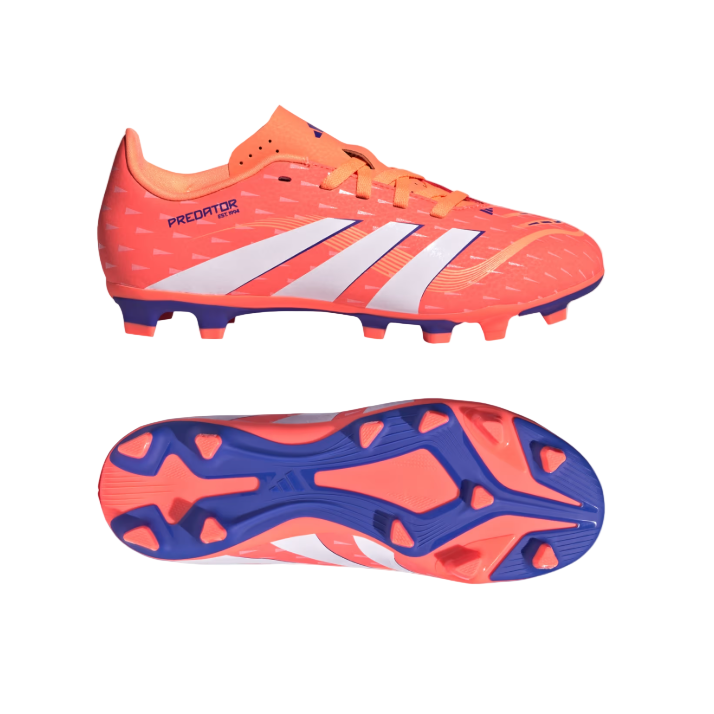 Adidas Junior Football Boot Predator Club FG/MG Signal Coral/Cloud White/Beam Orange