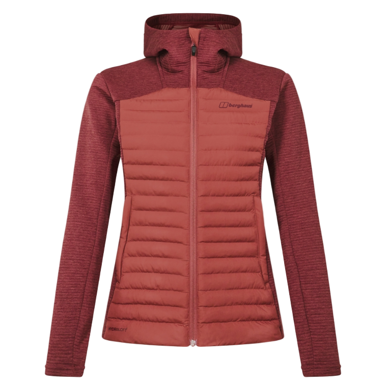 Berghaus Womens Jacket Nula Hybrid Red