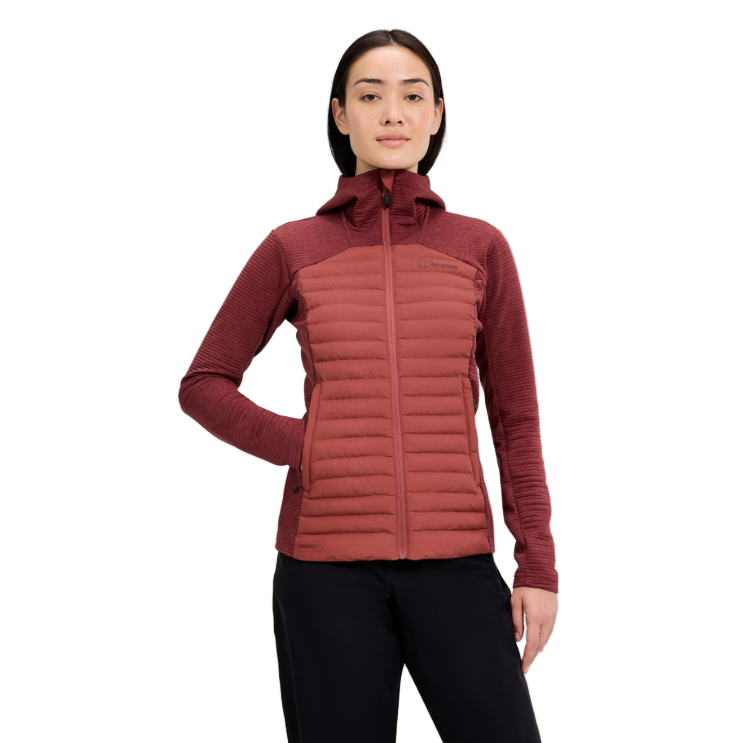 Berghaus Womens Jacket Nula Hybrid Red
