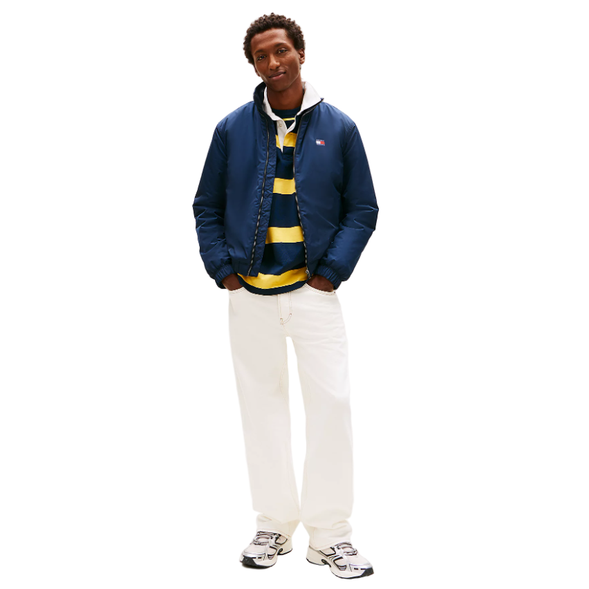 Tommy Jeans men's navy jeans with zip