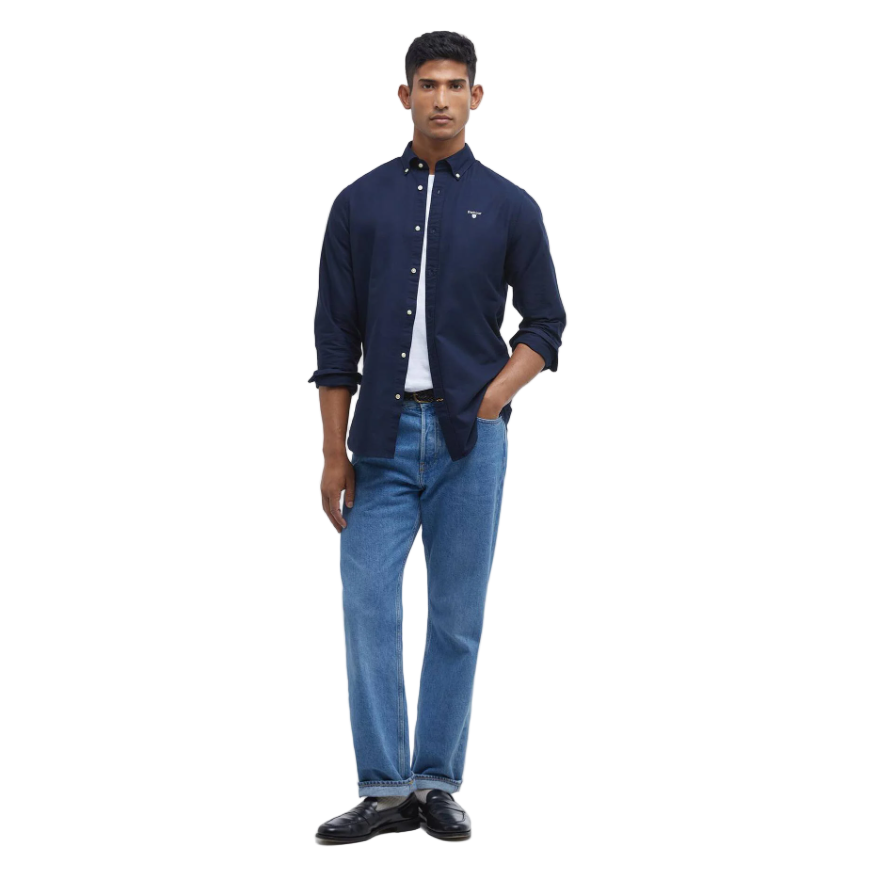 Barbour Mens Oxtown Shirt Navy