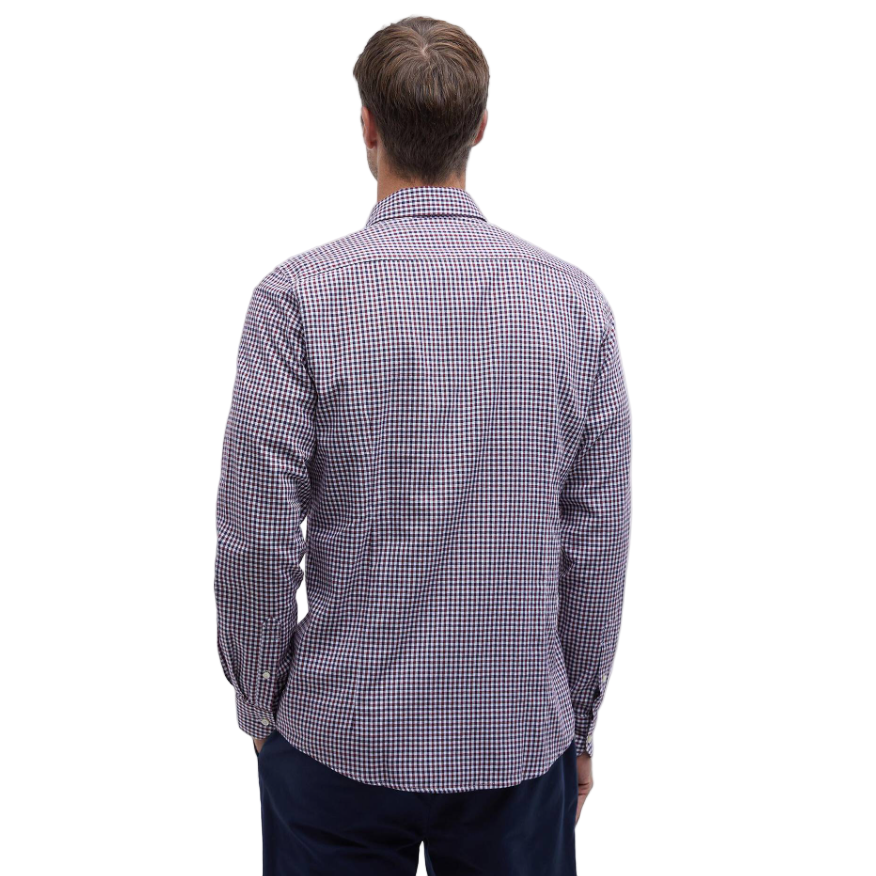 Barbour Padshaw Tailored Gingham Shirt Rich Red