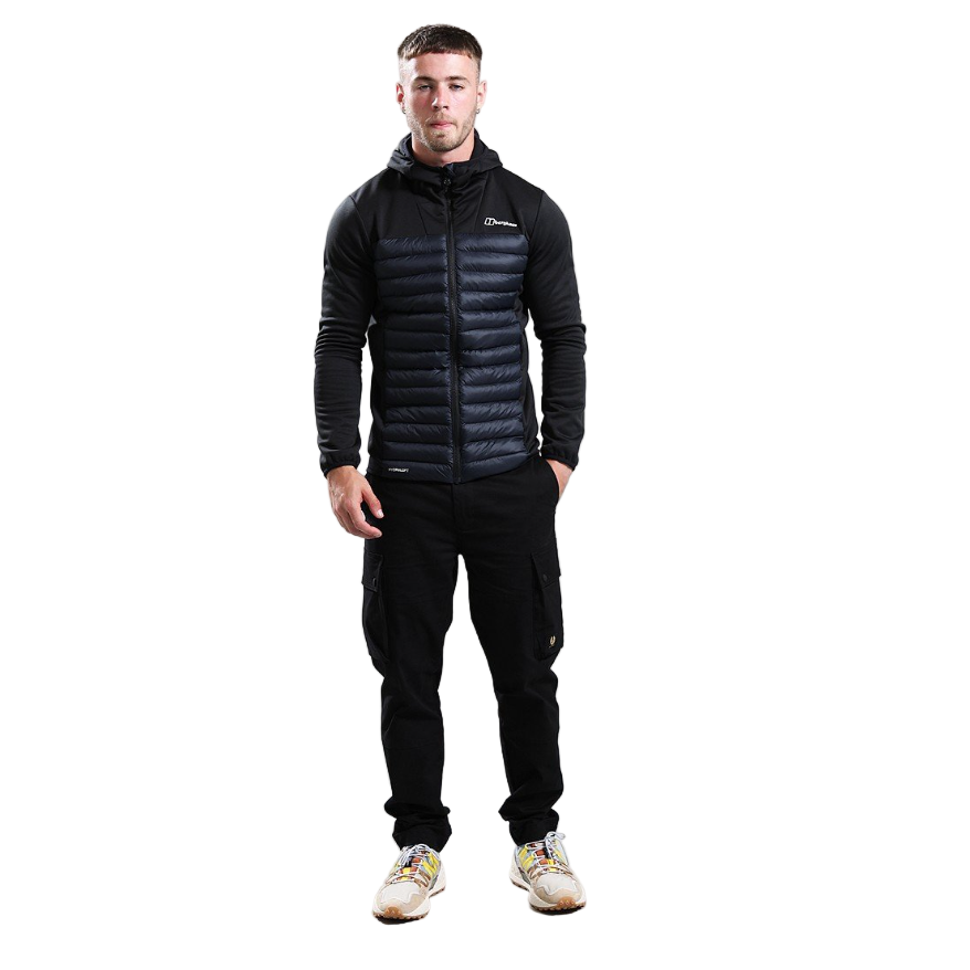 Berghaus Mens Vaskye Hooded Hybrid Jacket Black