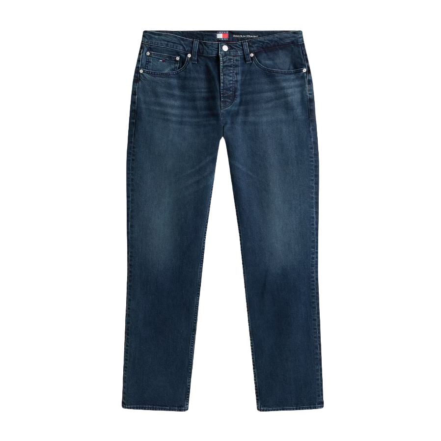 Tommy Jeans Mens Jeans Ryan Slim Straight Denim Blue Black