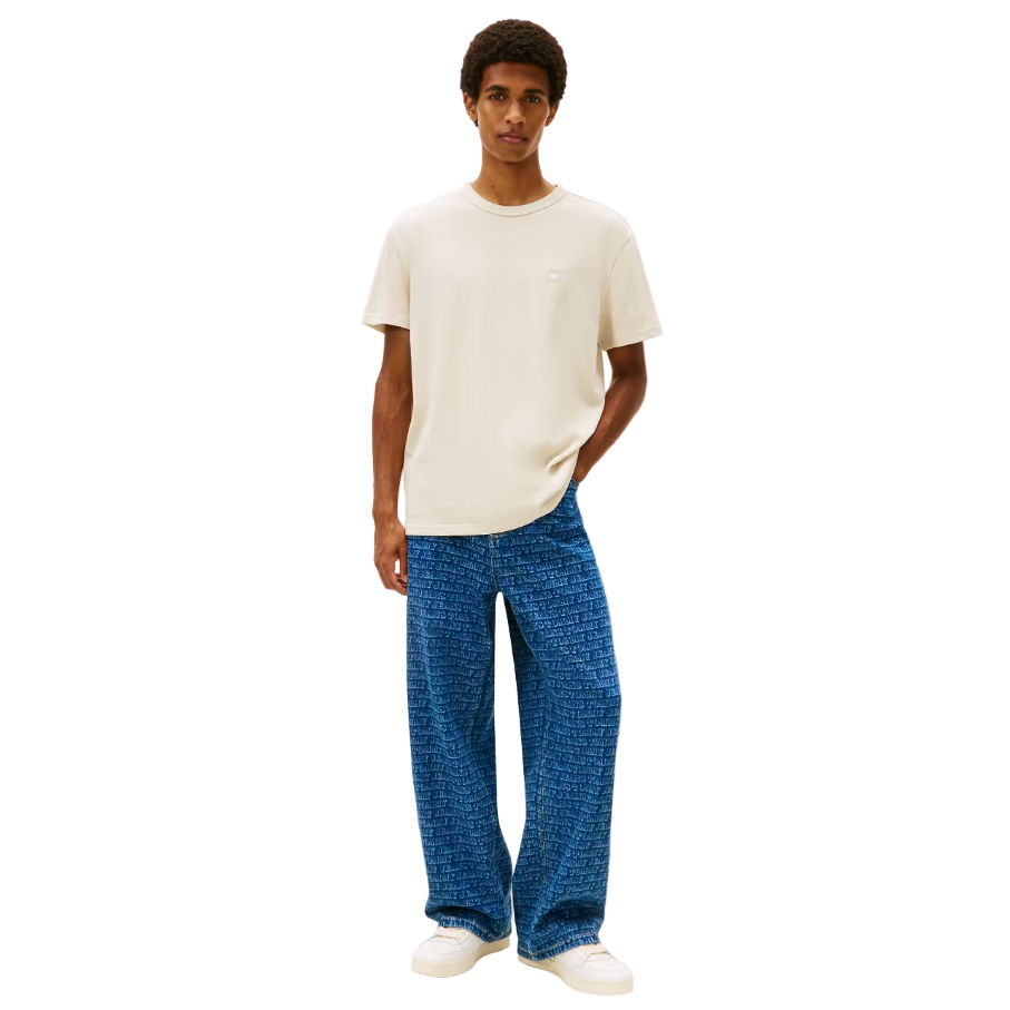 Tommy Jeans men's white cotton jeans