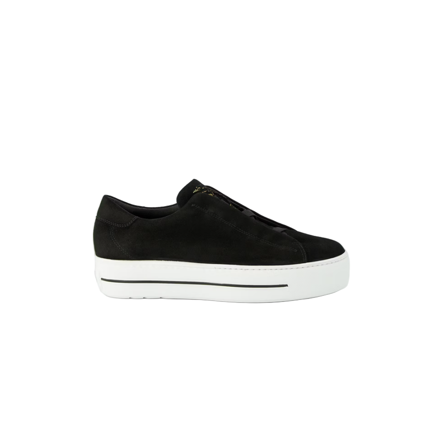 Paul Green Womens 5529-019 Shoe Samtziege Black