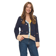 Numph Womens Nuatmy Cardigan Dark Sapphire