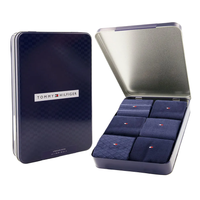 Tommy Hilfiger Mens 6 Pack Sock Giftbox Navy