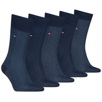 Tommy Hilfiger Mens 5 Pack Sock Giftbox Navy