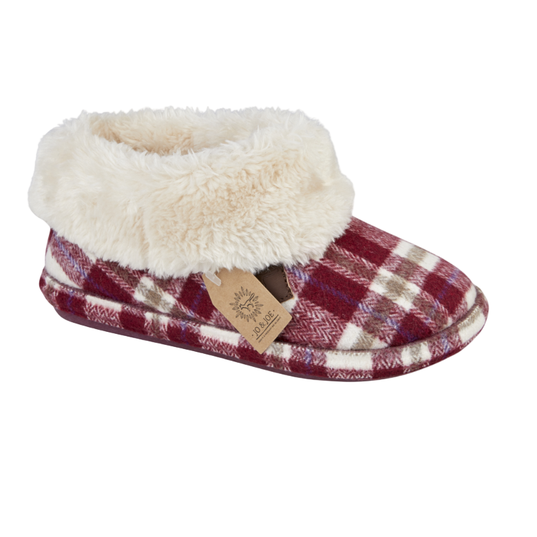 Jo & Joe Womens Slipper Glenroyal Festive Red