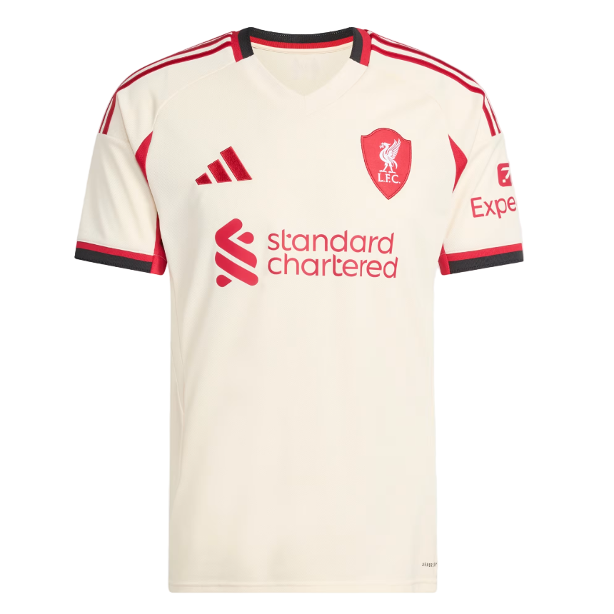 Adidas Liverpool FC adults' white away football jersey
