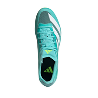 Adidas Adults Running Spike Adizero Distancestar Flash Aqua/Cloud White/Lucid Lemon