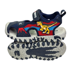 Bull Boys Velociraptor Dinosaur Sandal Blue