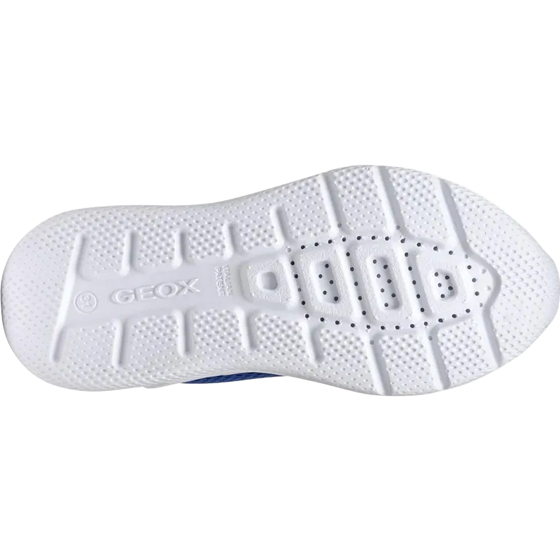 Geox boys' red mesh lace-up trainer