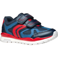 Geox boys' navy and red trainer with velcro