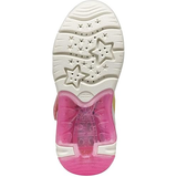 Geox girls' pink trainer with velcro