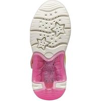 Geox girls' pink trainer with velcro