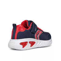 Geox boys' navy and red lace-up trainer