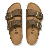 Birkenstock Womens Sandal Arizona BS Leo Khaki
