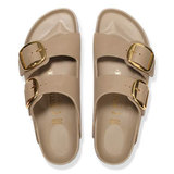 Birkenstock women's brown leather sandal with buckle