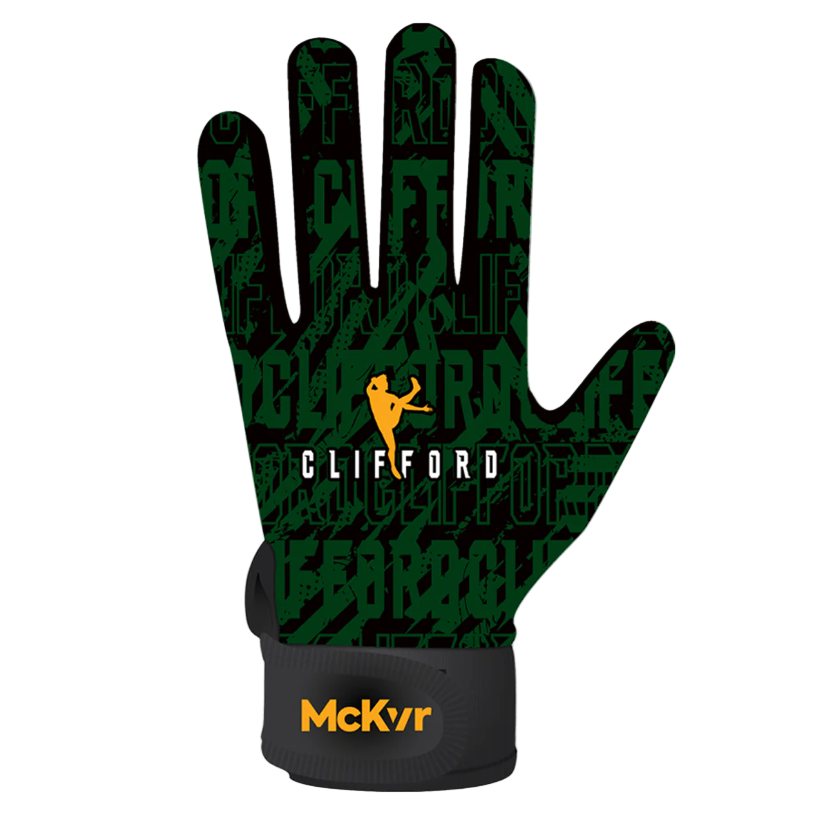 McKeever Youth Clifford Gaelic Gloves Green/Amber